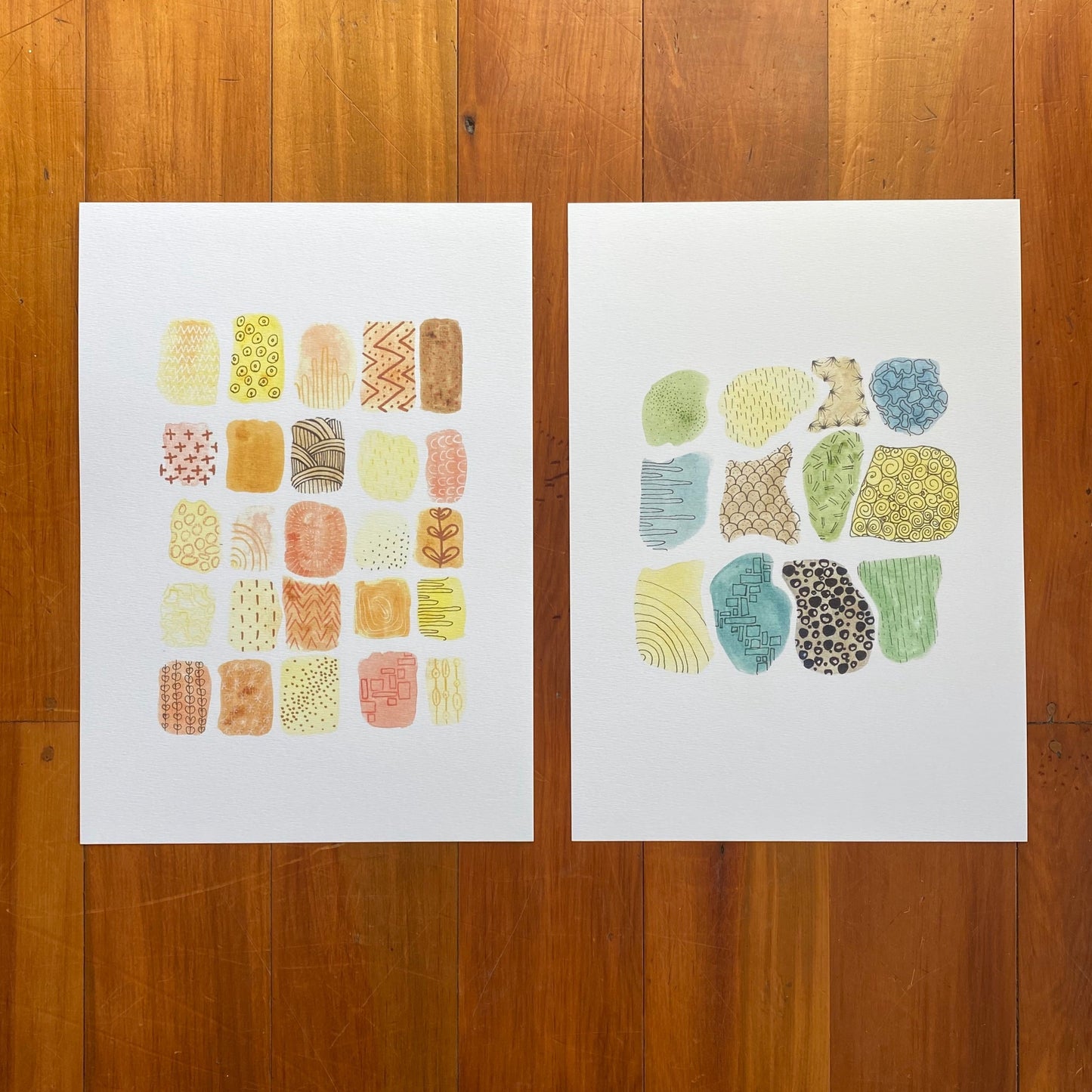 Colorful Blob Print Duo